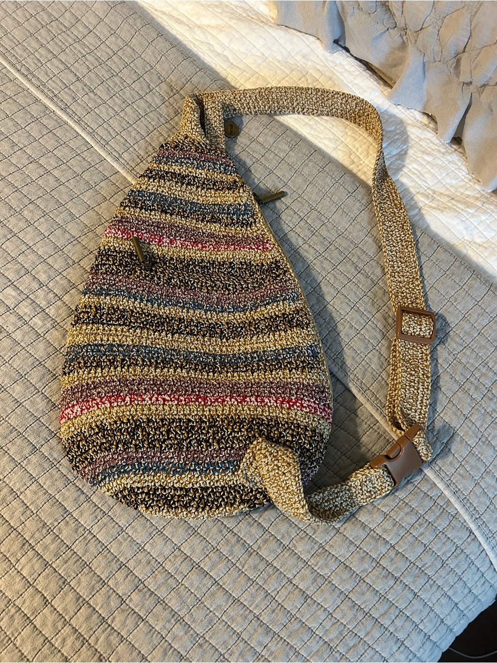The Sak Woven Multicolor Stripe Sling Bag